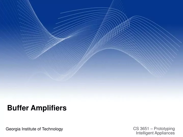 buffer amplifiers