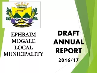 DRAFT ANNUAL REPORT  2016/17