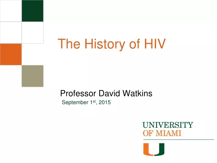 the history of hiv