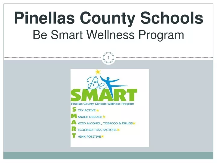 pinellas county schools be smart wellness program