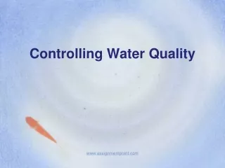 Controlling Water Quality
