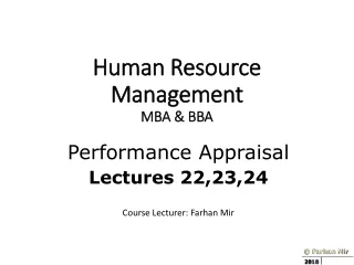 Human Resource Management MBA &amp; BBA