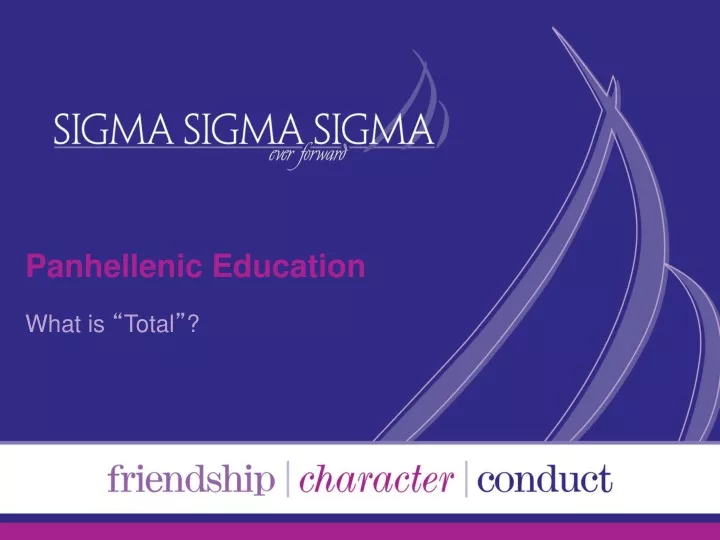 panhellenic education what is total