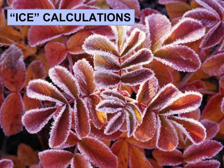 ice calculations