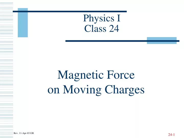 physics i class 24
