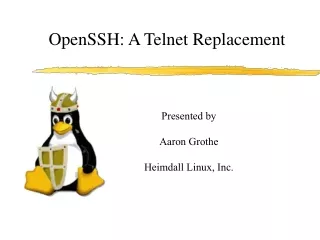 OpenSSH: A Telnet Replacement