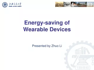 Energy-saving of  Wearable Devices