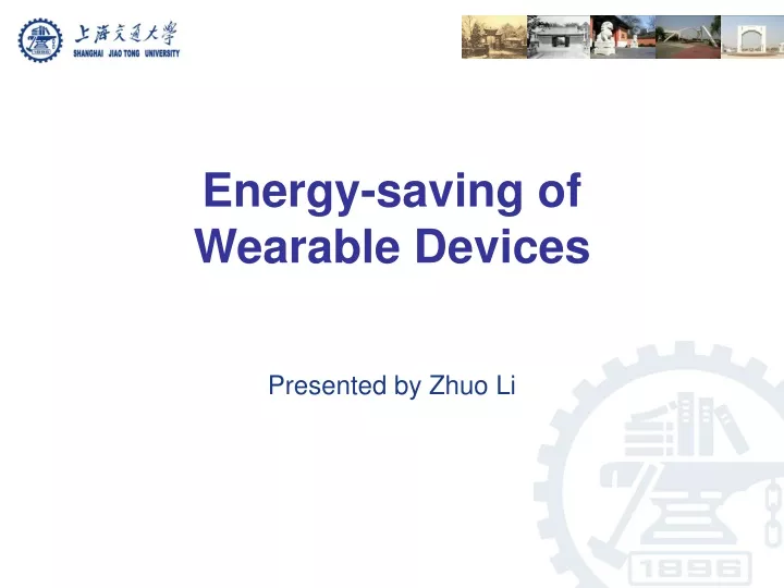 energy saving of wearable devices