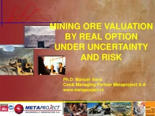 MINING ORE VALUATION BY REAL OPTION UNDER UNCERTAINTY AND RISK