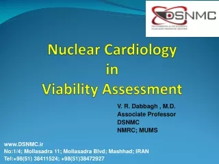 Nuclear Cardiology in Viability Assessment