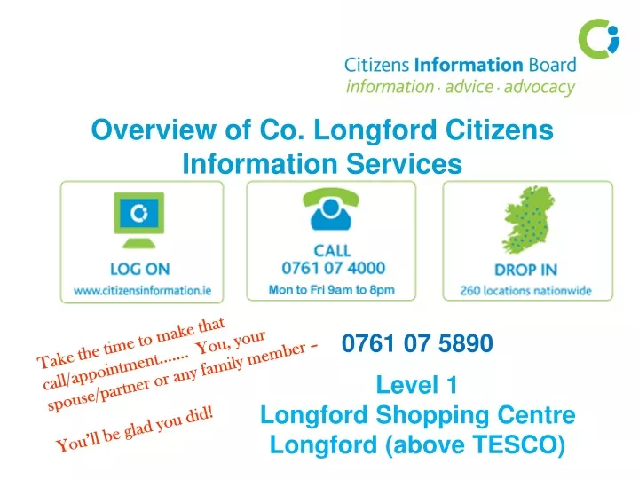 overview of co longford citizens information services