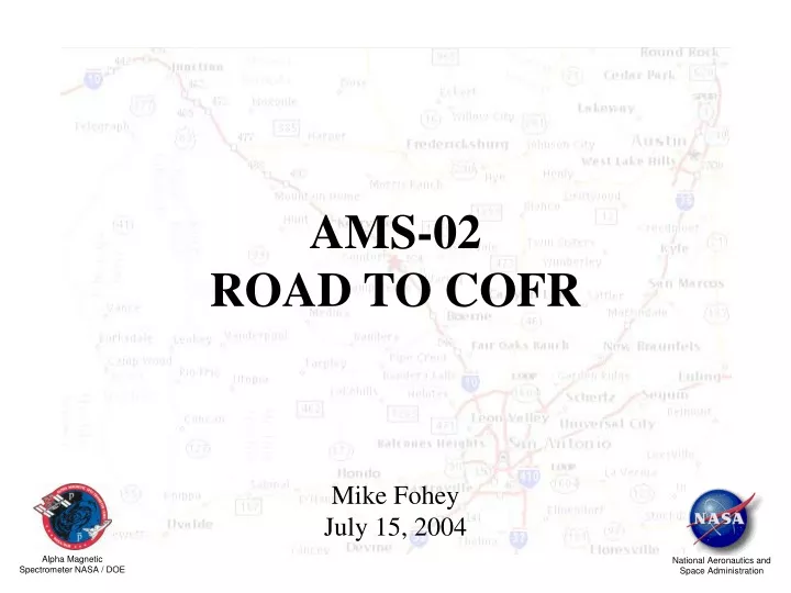 ams 02 road to cofr