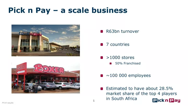 pick n pay a scale business