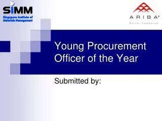 Young Procurement Officer of the Year