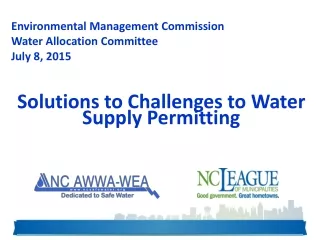 Environmental Management Commission Water Allocation Committee July 8, 2015
