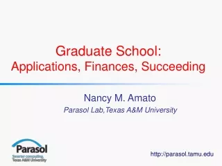 Graduate School: Applications, Finances, Succeeding