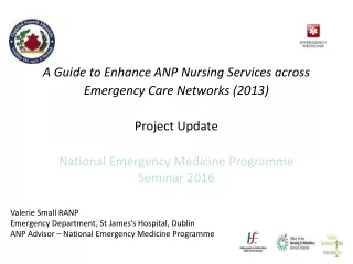 Valerie Small RANP Emergency Department, St James’s Hospital, Dublin