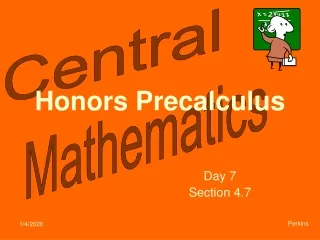 Honors Precalculus