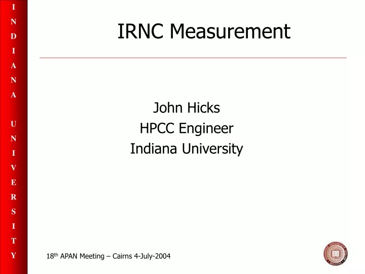 irnc measurement