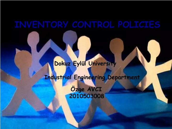 inventory control policies