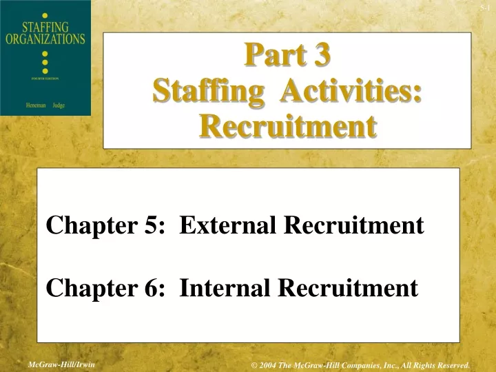 part 3 staffing activities recruitment