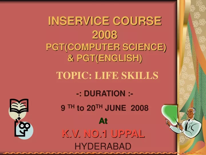 inservice course 2008 pgt computer science pgt english