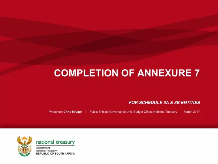 completion of annexure 7