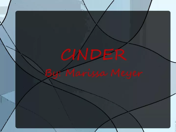 cinder by marissa meyer