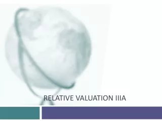 Relative Valuation  IIIa