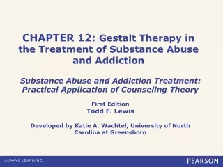 CHAPTER 12:  Gestalt Therapy in the Treatment of Substance Abuse and Addiction