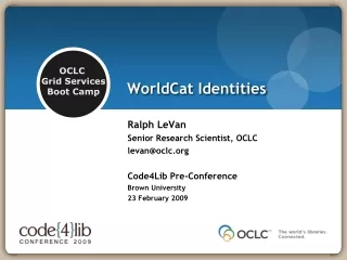 WorldCat Identities