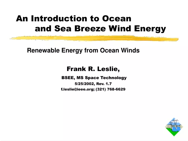 an introduction to ocean and sea breeze wind