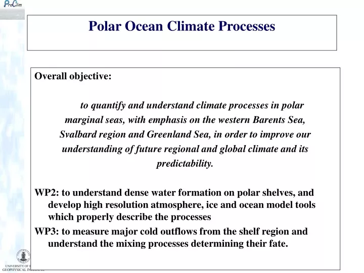 polar ocean climate processes