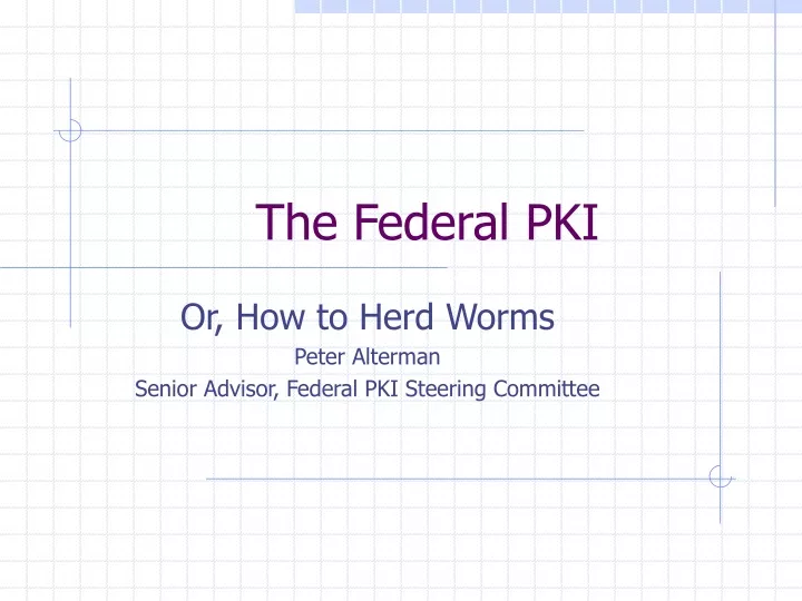 the federal pki