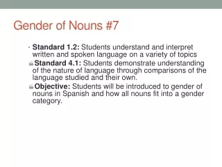 Gender of Nouns # 7