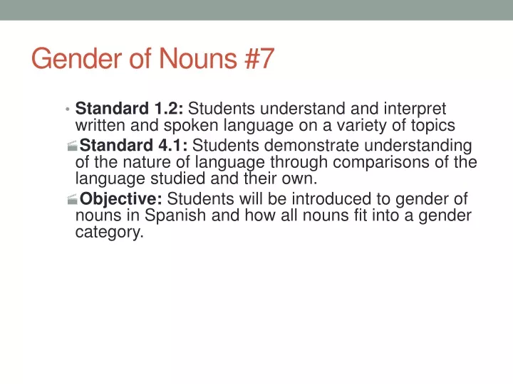 gender of nouns 7