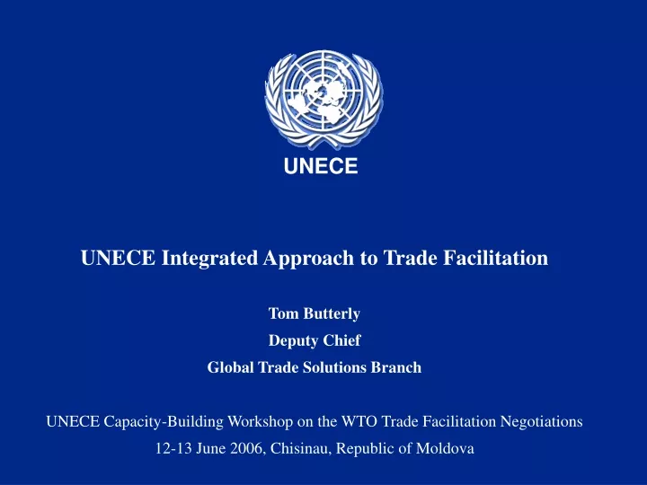 unece integrated approach to trade facilitation