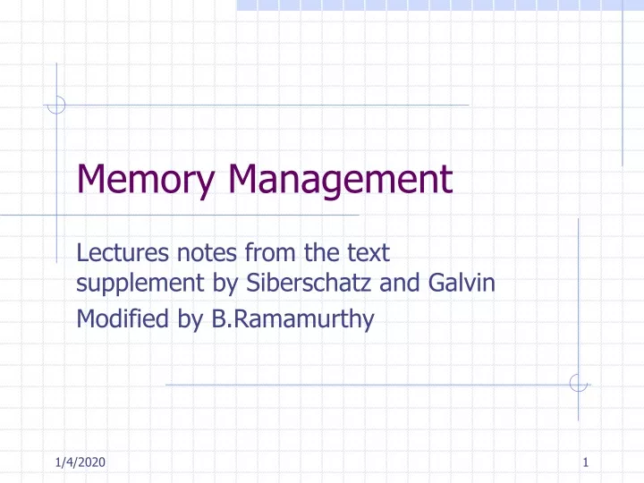 memory management