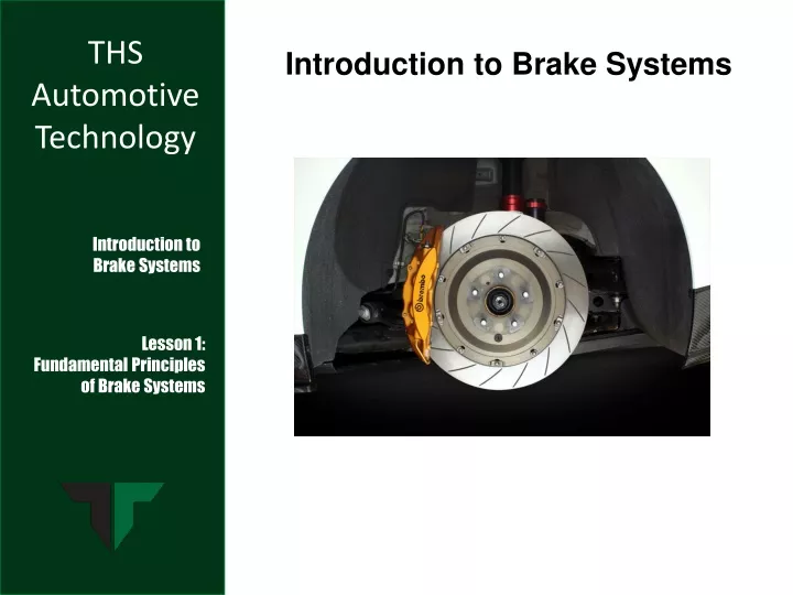 introduction to brake systems
