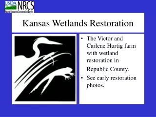 Kansas Wetlands Restoration