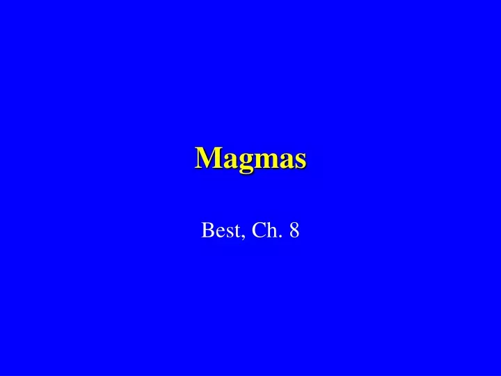 magmas