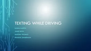 Texting While driving