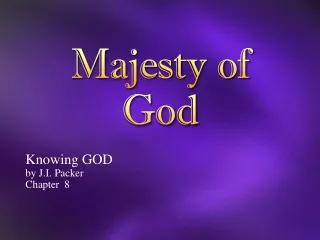 Majesty of God