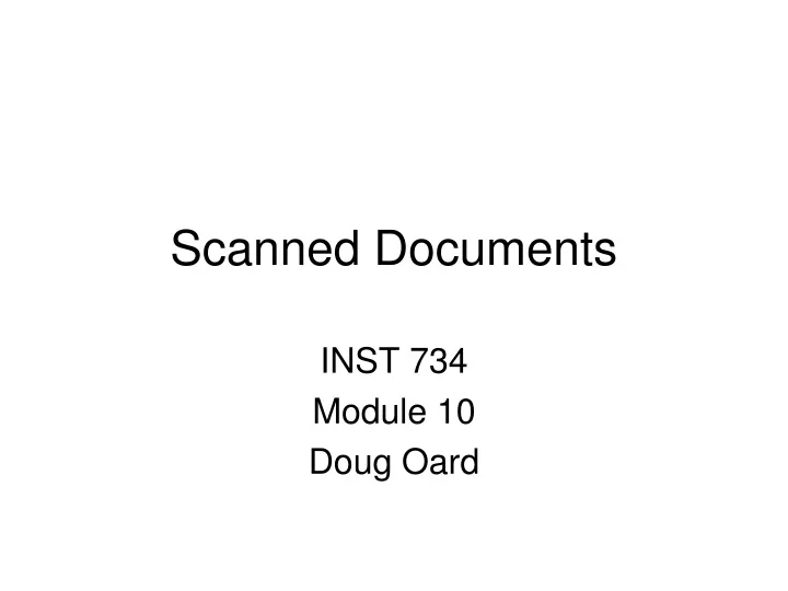 scanned documents