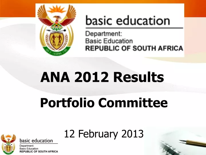 ana 2012 results