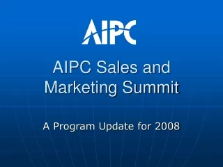 AIPC Sales and Marketing Summit