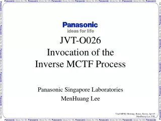 JVT-O026 Invocation of the Inverse MCTF Process