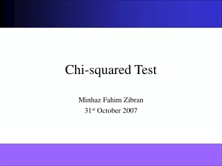 Chi-squared Test