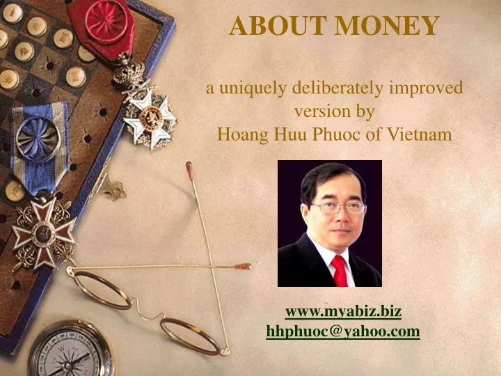 about money a uniquely deliberately improved version by hoang huu phuoc of vietnam