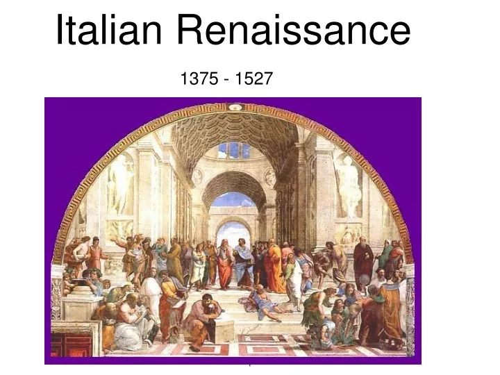 italian renaissance